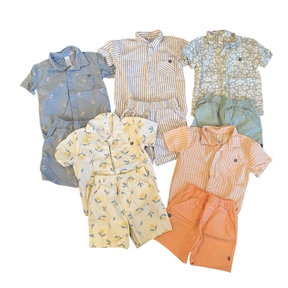MODERN MOMENTS | Boys Matching Summer Shorts Set Bundle 5T